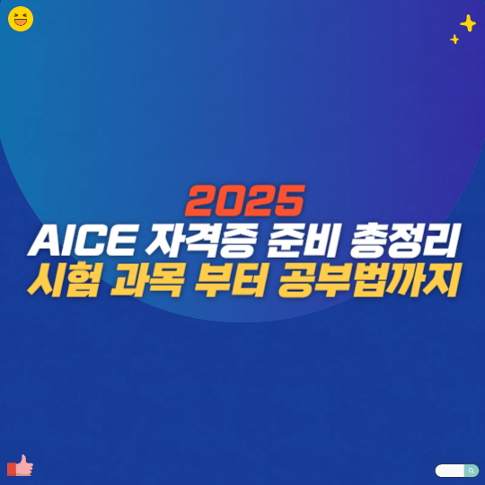 2025 AICE 자격증 준비 총정리 시험 과목 부터 공부법까지