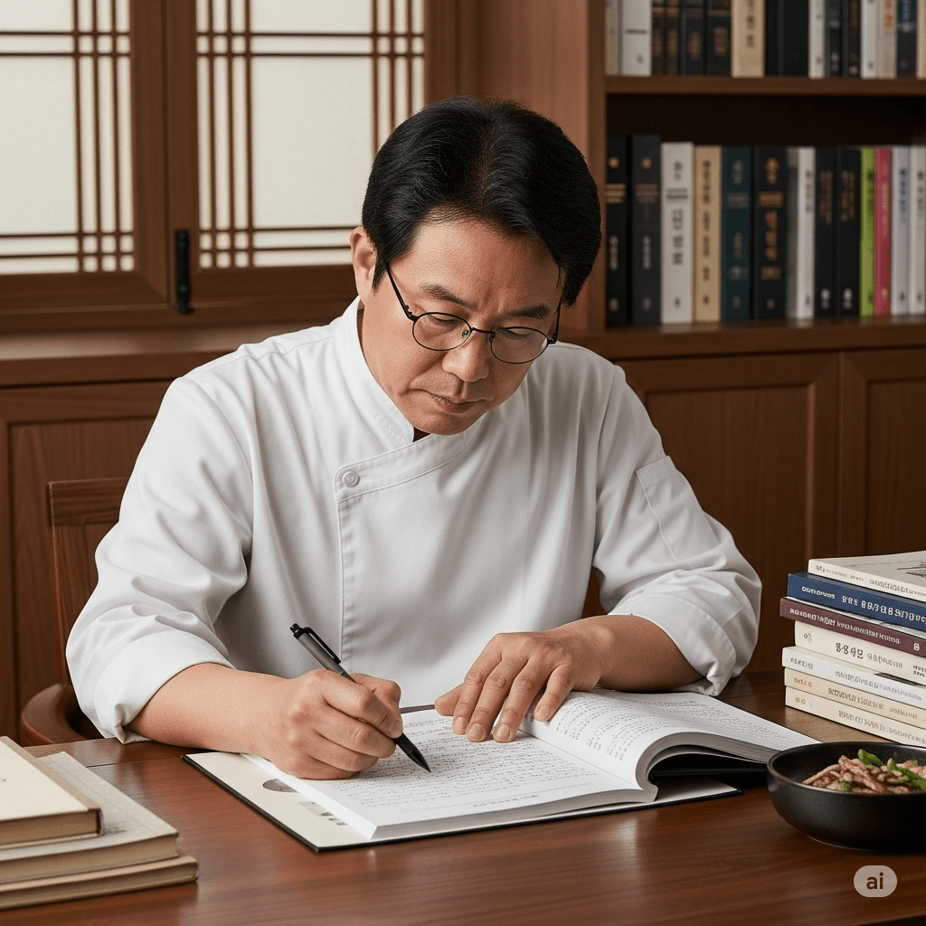 한식조리기능사 필기 시험 준비 남성 이미지