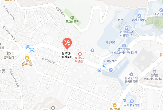 현대 블루핸즈 충정로점 지도 이미지