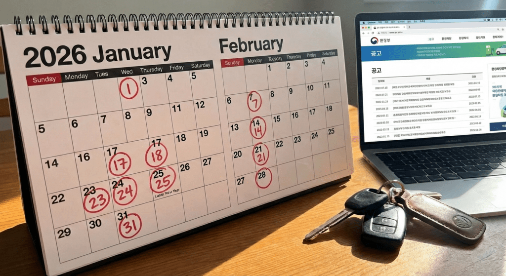 지자체별 전기차 보조금 공고 확인