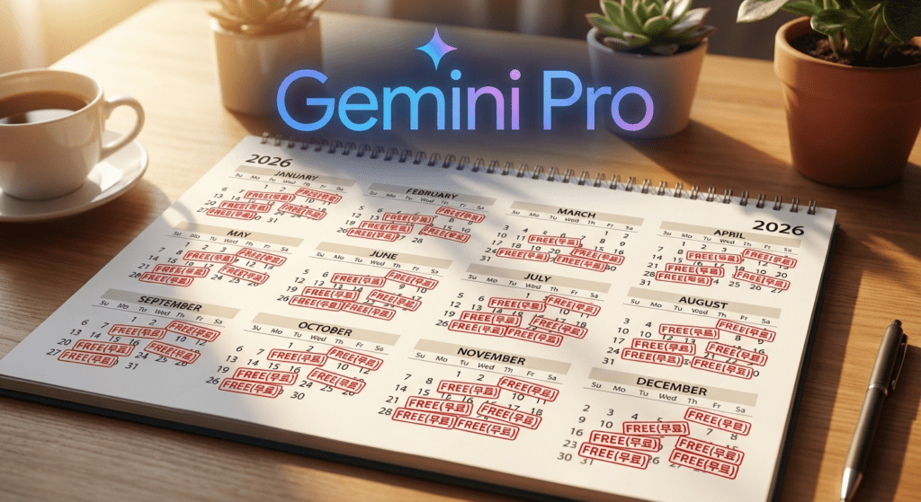 제미나이 프로 1년 무료 혜택