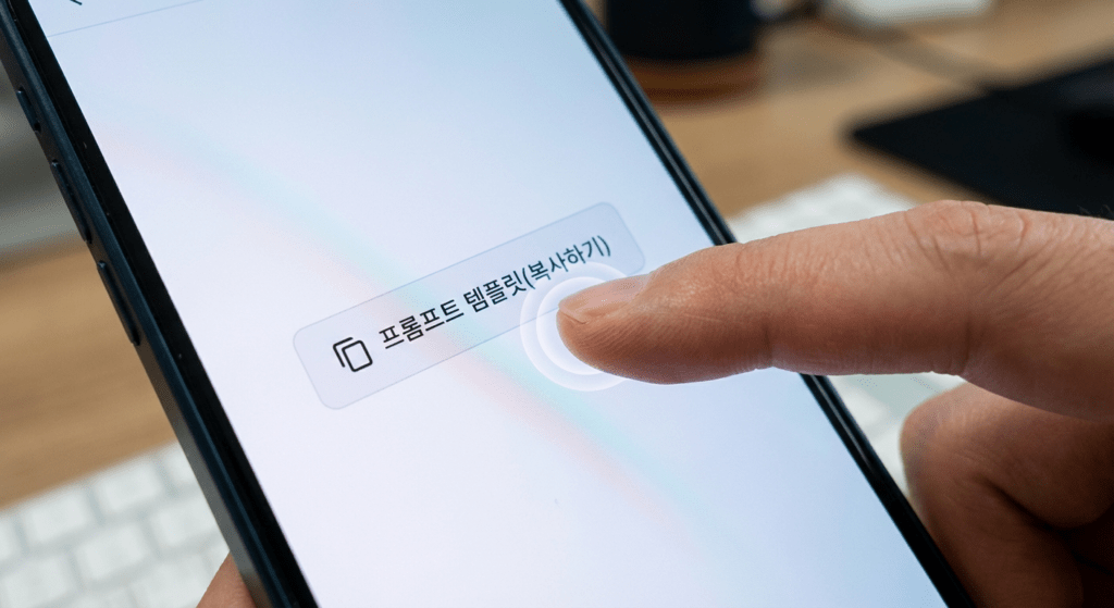 제미나이 사주 프롬프트 복사 템플릿