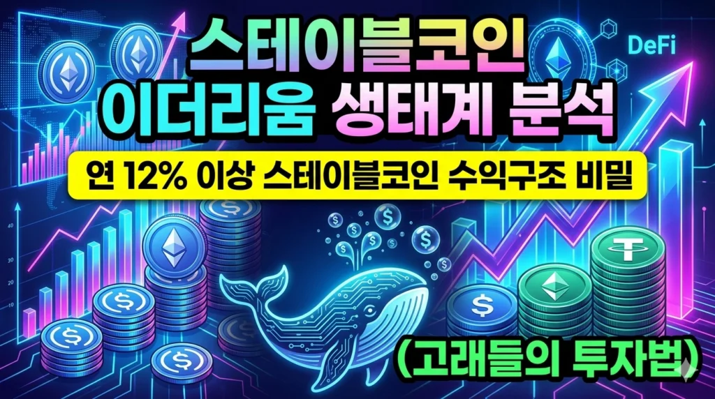 스테이블 코인 이더리움 생태계 분석 연 12% 이상 스테이블코인 수익구조 비밀 (고래들의 투자법)
