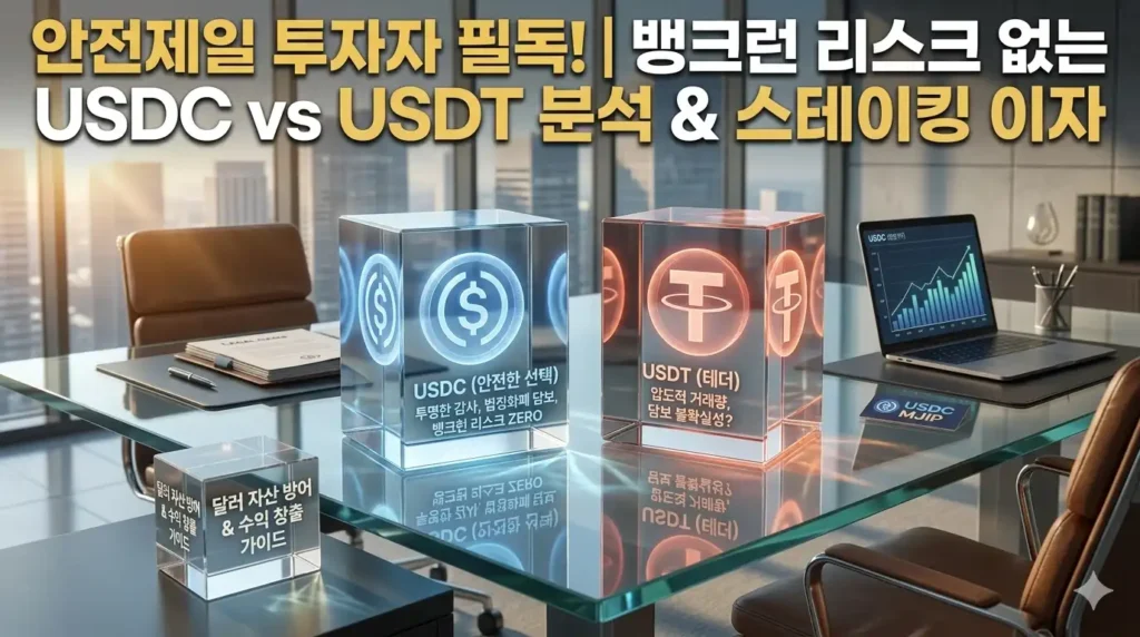 뱅크런 리스크를 원천 차단하는 usdc usdt 차이점 및 담보 구조 비교 분석
