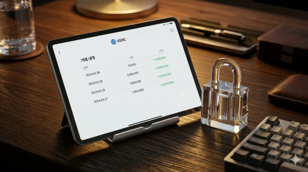 오송금 리스크를 방어하며 하루 단위로 usdc 이자를 쌓아가는 안전한 금융 세팅